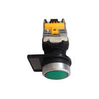 22mm Illuminated Green Push Button Switch - Automation Grade: Manual