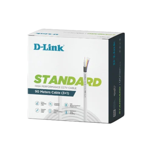 D Link Cctv Cable - Color: White