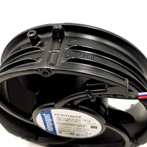 Ebm Papst 6318/2tdhhp 48v 2.65a High Air Volume Cooling Fan For Desktop - Color: Black