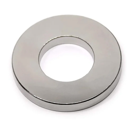 Ndfeb Ring Magnet - Color: Silver