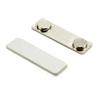 Metal Magnetic Badge - Color: White