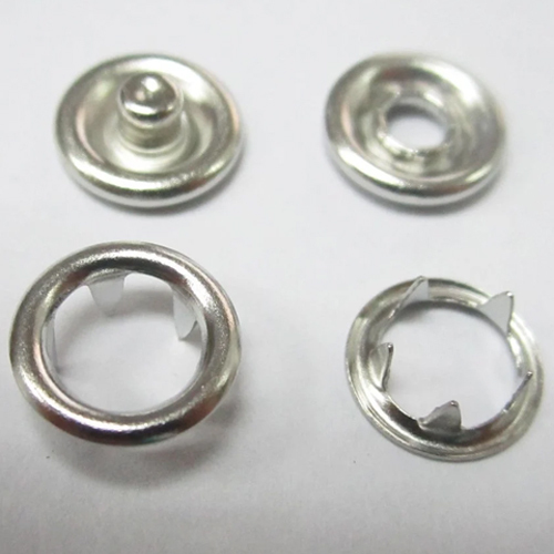 Ring Snap Button - Color: Silver
