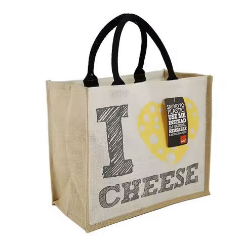 Wholesale Custom High Quality Large Eco Cotton Handbags Hessian Hemp Jute Grocery Shopping Tote Bags
