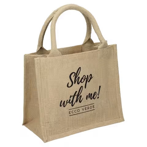 Wholesale Custom High Quality Large Eco Cotton Linen Handbags Hessian Hemp Jute Grocery Shopping Tote Bags
