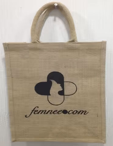 Custom Recycled Logo Printing Cloth Carrying Women's Tote Bags Shopping Bags Natural Plain Large Tote Jute Bag