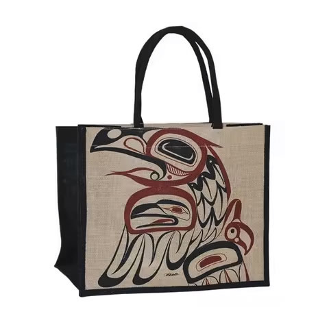 Custom Recycled Logo Printing Cloth Carrying Women's Tote Bags Shopping Bags Natural Gunny Plain Large Tote Jute Bag