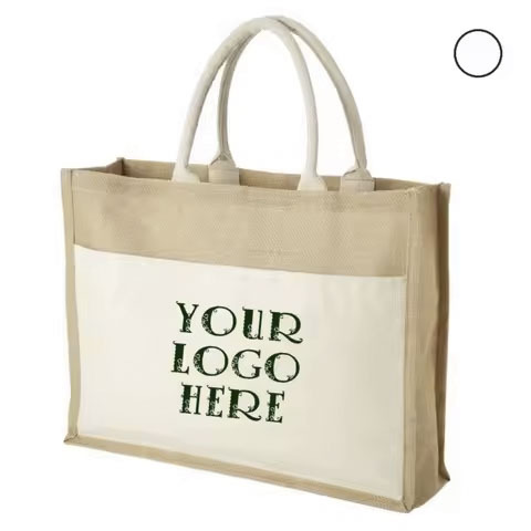 Wholesale Eco-Friendly Reusable Jute Grocery Tote Bags Large Capacity with Custom Logo Durable and Stylish Shopping Solution