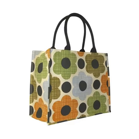 Wholesale Eco-Friendly Reusable Jute Grocery Tote Bags Large Capacity Custom Logo Durable and Stylish Shopping Bag
