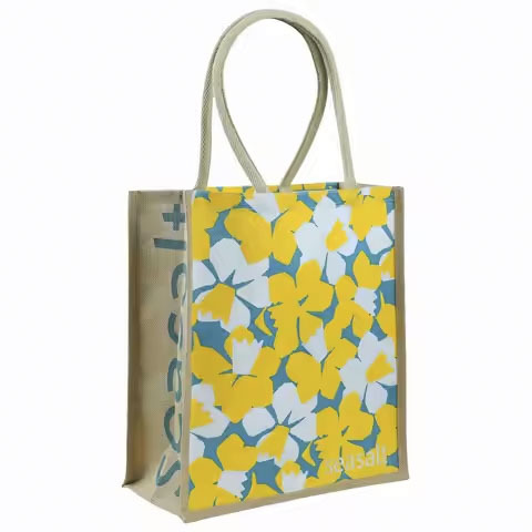 Wholesale Premium Quality Jute Tote Bag Custom Logo Printed Hot Selling Premium Shopping Bags