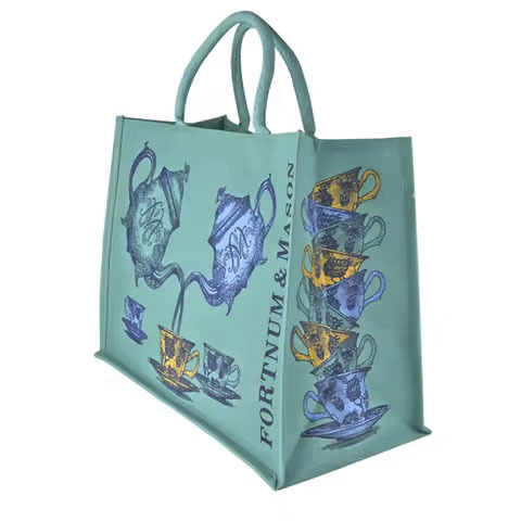Factory Direct Eco-friendly Reusable Jute Tote Bag Natural Color Burlap Bag with Custom Logo Shopping Bag
