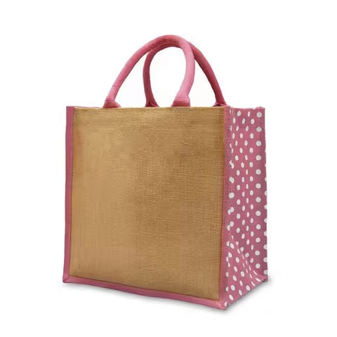 Wholesale Large Natural Burlap Jute Tote Bag Eco-Friendly Reusable Recycled Customizable Logo for Shopping Gift Purpose
