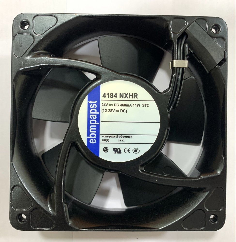 EBMPAPST 4184 NXHR, 24V 24W 8025mm Black Cooling Fan