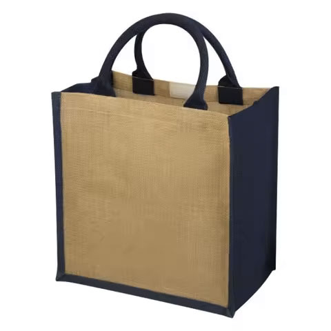 High Quality Eco-Friendly Reusable Shopping Bags Strong Custom Recycle Natural Cotton Burlap Jute Canvas Tote Bag Gift