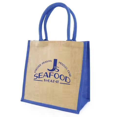 High Quality Linen Jute Tote Bag With Handle New Wholesale Recyclable Product for Shopping for Promotional Gift Packaging Bags