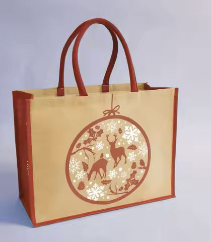Customized Premium Quality Mini Jute Bag Canvas Grocery Bag with Custom Print for Promotions