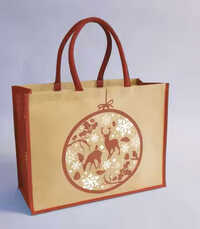 Customized Premium Quality Mini Jute Bag Canvas Grocery Bag With Custom Print For Promotions - Color: Brown