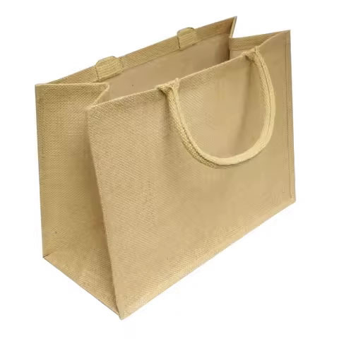 Direct Factory Wholesale Eco-Friendly Reusable Cotton Jute Shopping Bag Custom Logo Made India Reasonable Price Promotional Ba