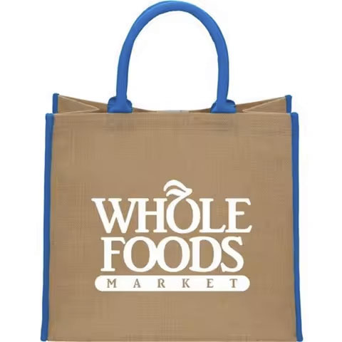 Indian Origin 100% Natural Jute Burlap Grocery Bags Every Day Use Shopping Bags From Direct Factory