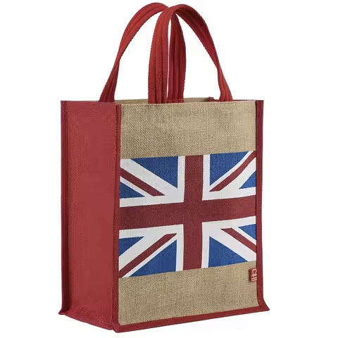 Wholesale Latest Collection Premium Jute Shopping Tote Bag High Quality Customized Size with Natural Color Logo Printed
