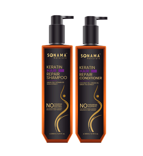 Keratin Hair Care Shampoo And Conditioner Combo