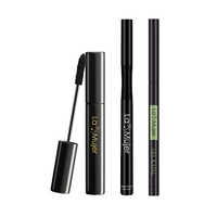 Waterproof Sketch Eyeliner Gel Kajal And Smudge Proof Curling Mascara Pack of 3