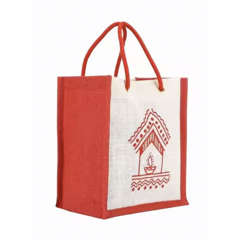 Wholesale Custom Printed Personalized Jute Shopping Tote Bag Natural Beach Style With Logo - Color: Brown
