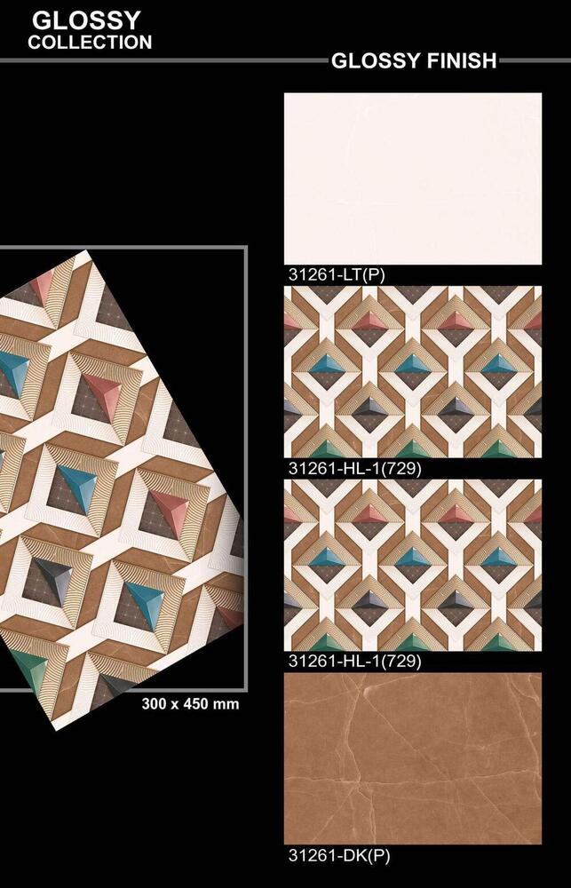 Glazed wall tiles