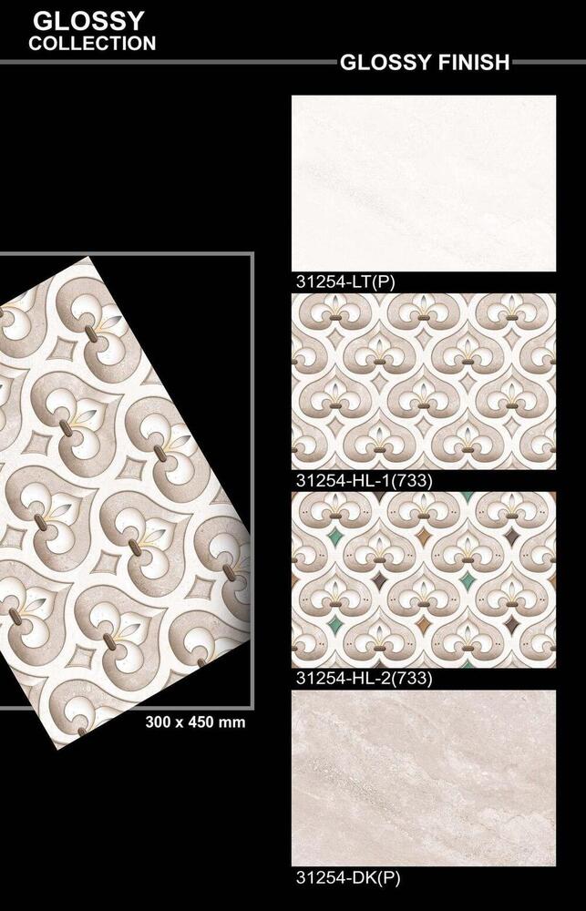 Glazed wall tiles