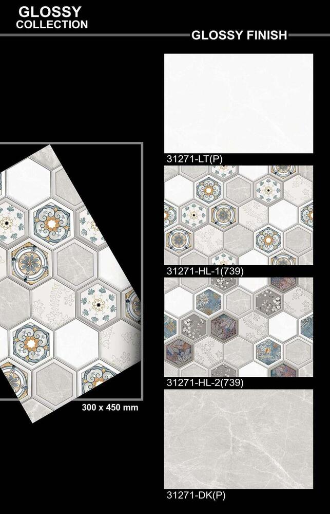 Glazed wall tiles