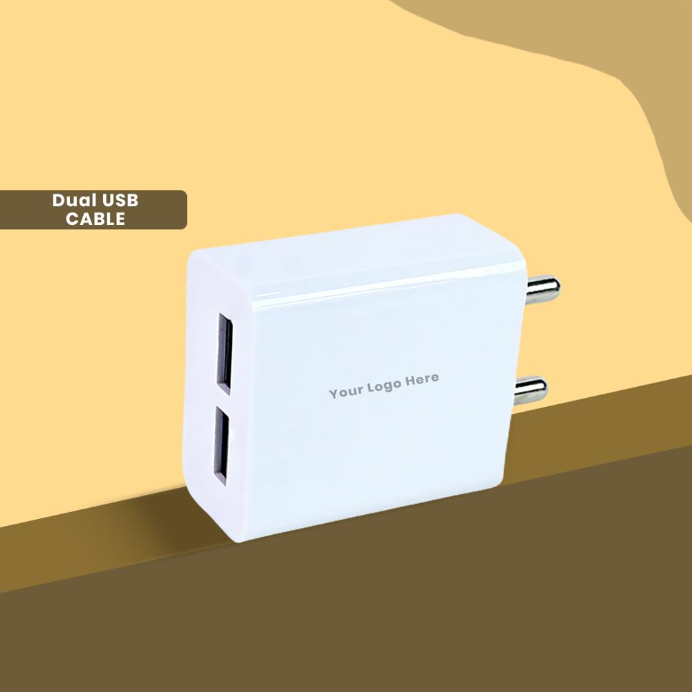 2.8A Dual USB Port Wall Charger  Fast Charging Adapter for All Devices (C 063)