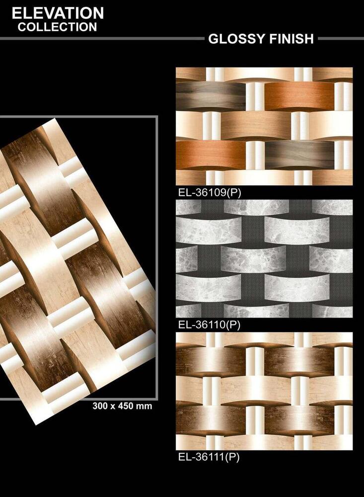 Large format wall tiles