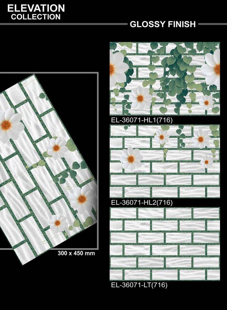 Large format wall tiles
