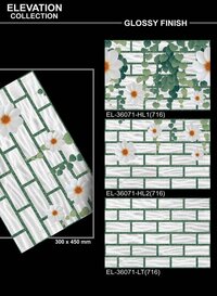 Large format wall tiles
