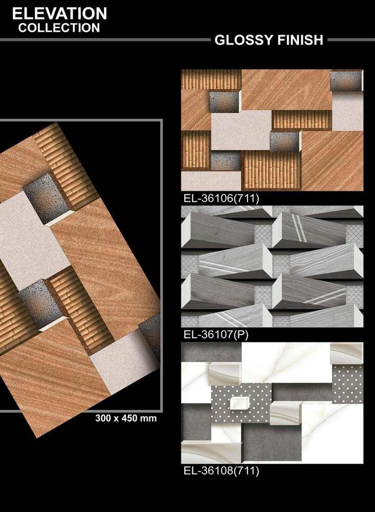 Large format wall tiles