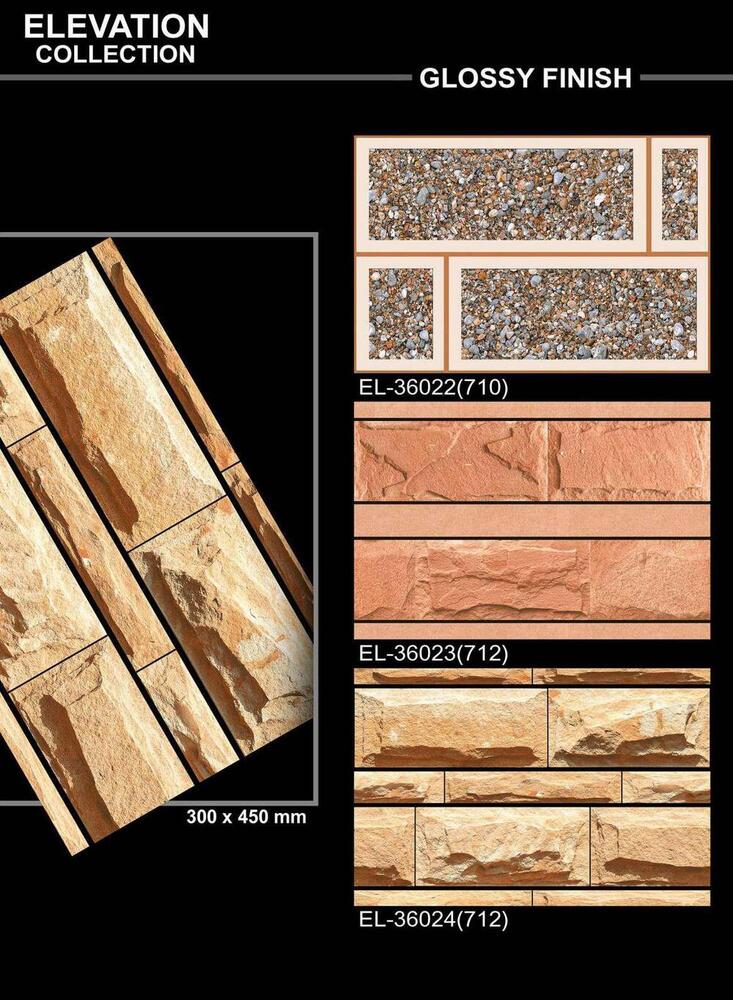 Large format wall tiles