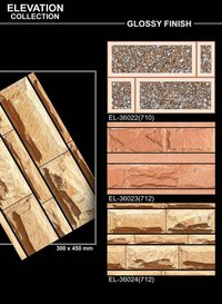 Large format wall tiles