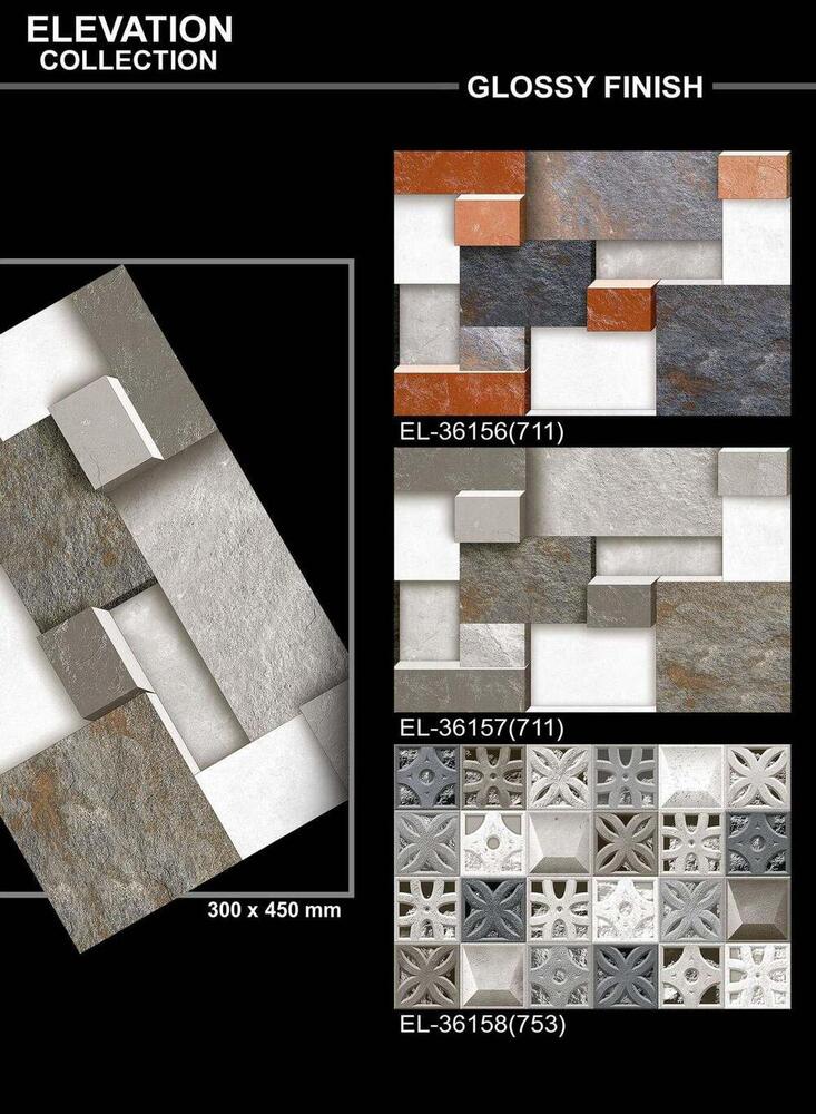 Large format wall tiles