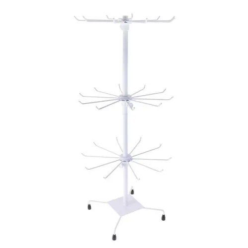 Metal 3 Layered Rotating Jewellery Stand - Shape: Tree