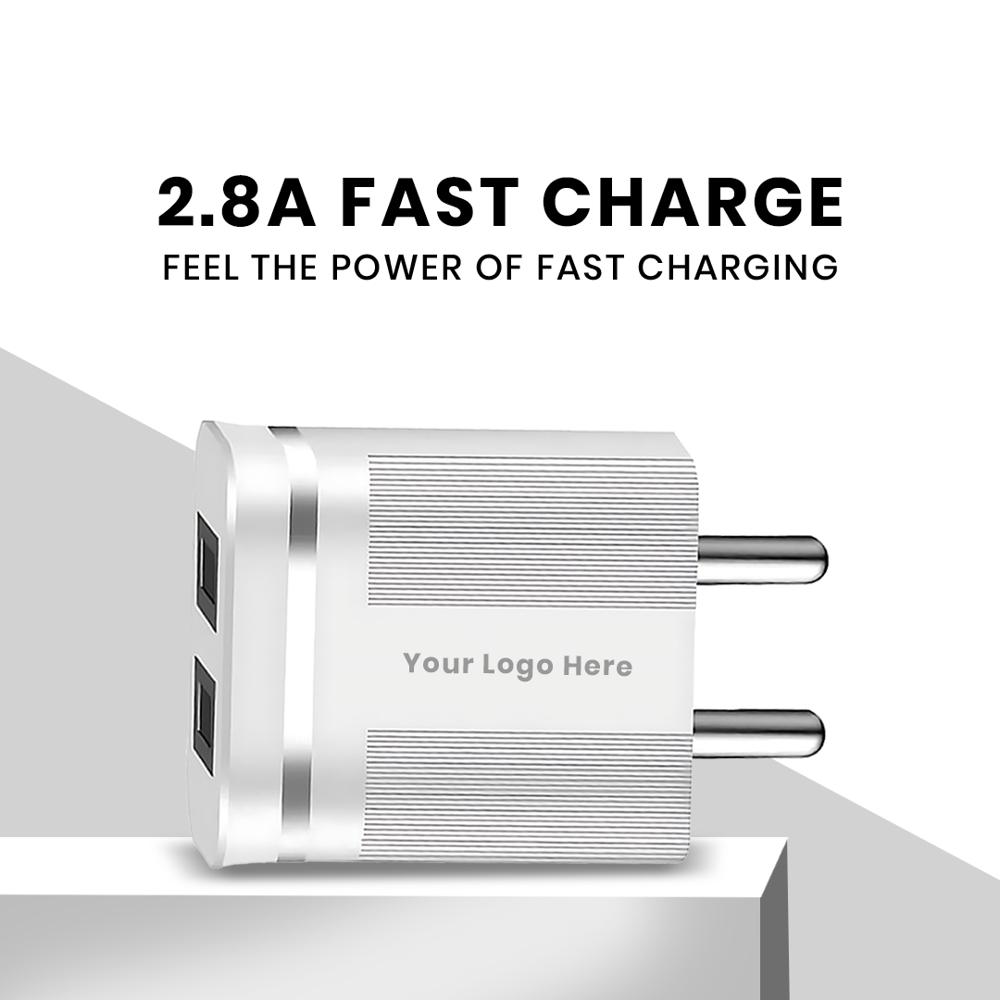Dual Port USB Wall Charger Fast & Safe Charging Adapter for Smartphones & USB Devices ( C 078)