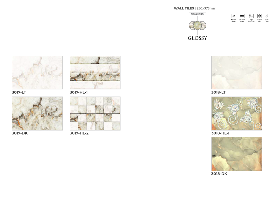 Wall covering tiles
