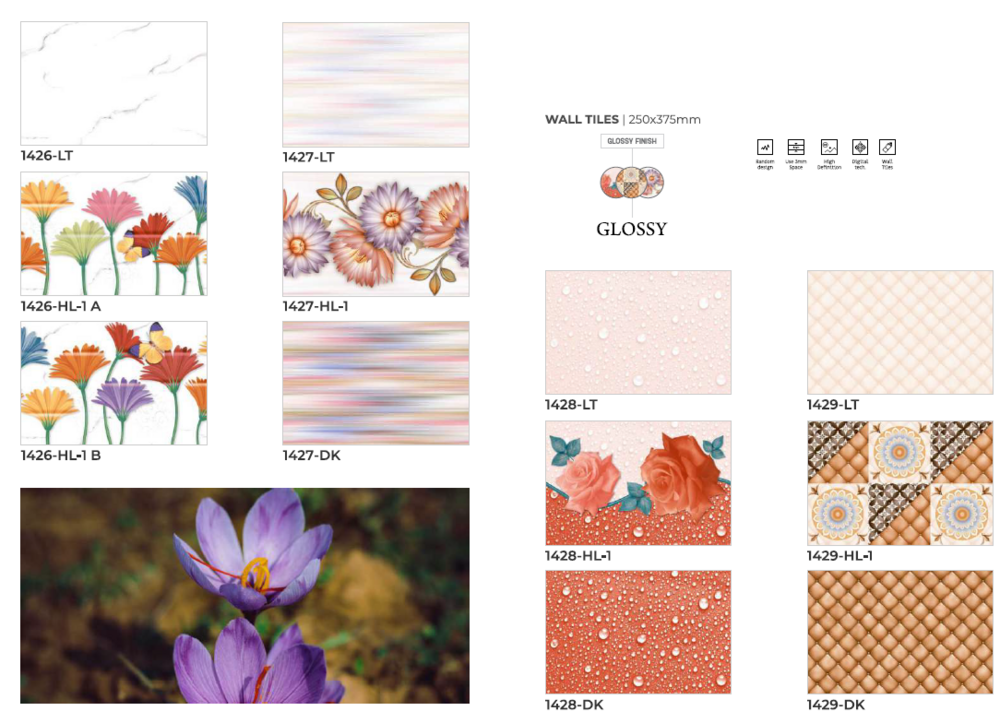 Wall surface tiles