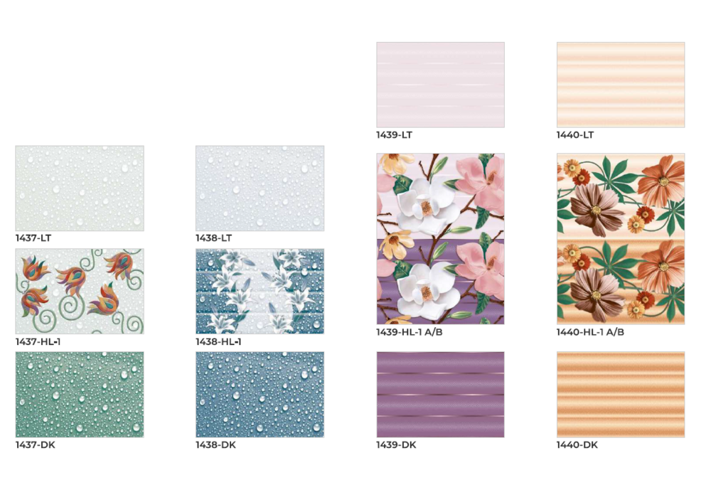 Wall surface tiles