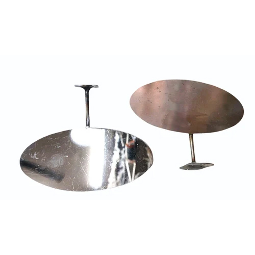 Stainless Steel Wall Mounted Shoe Display Stands - Color: Silver