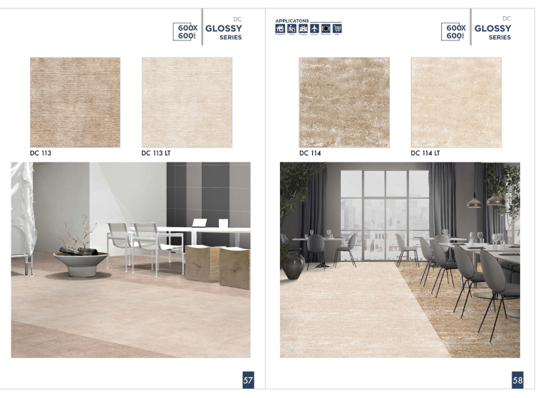 Decorative floor tiles