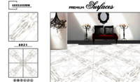 Rectified floor tiles