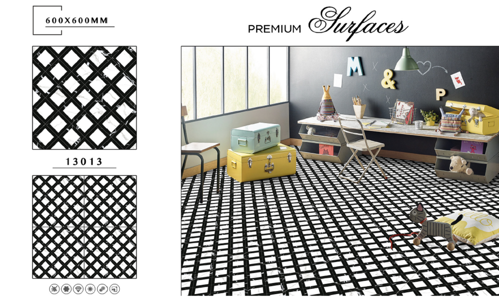 Modern Floor Tiles - Material: Ceramic