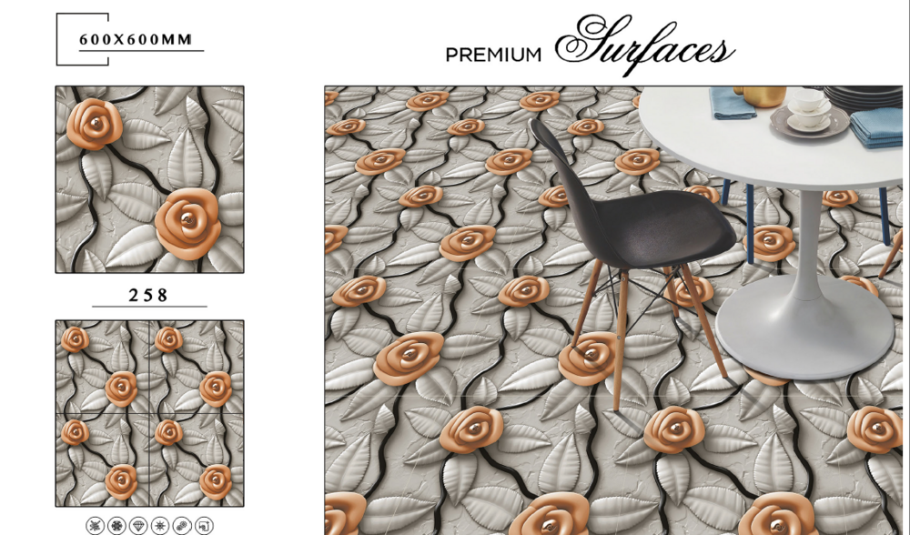 Indoor floor tiles