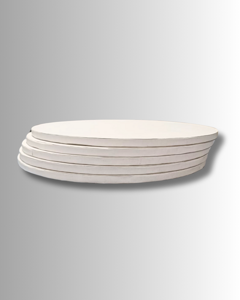 Cake Base Drum Boards 10mm White Color - Size: Available In Multiple Sizes