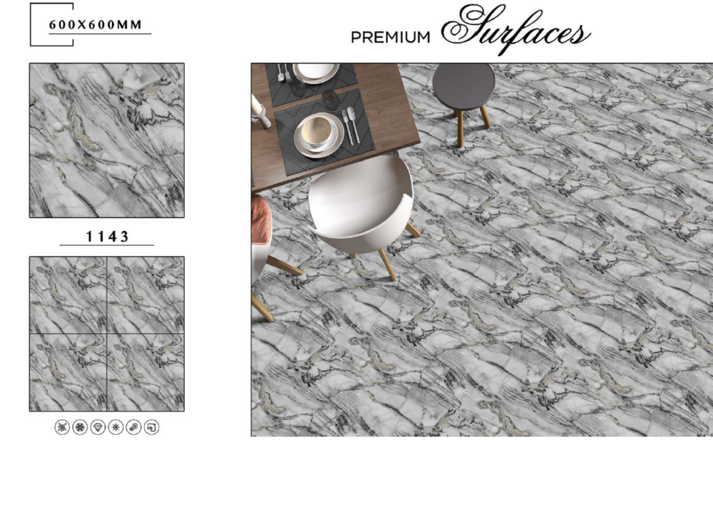 Floor cladding tiles