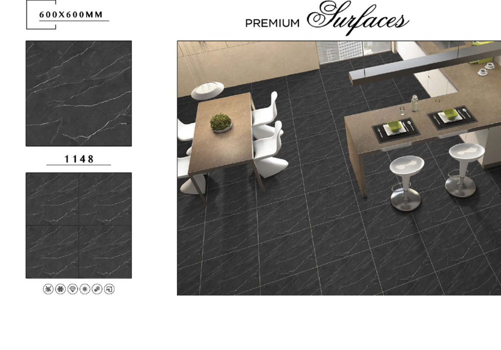 Floor cladding tiles
